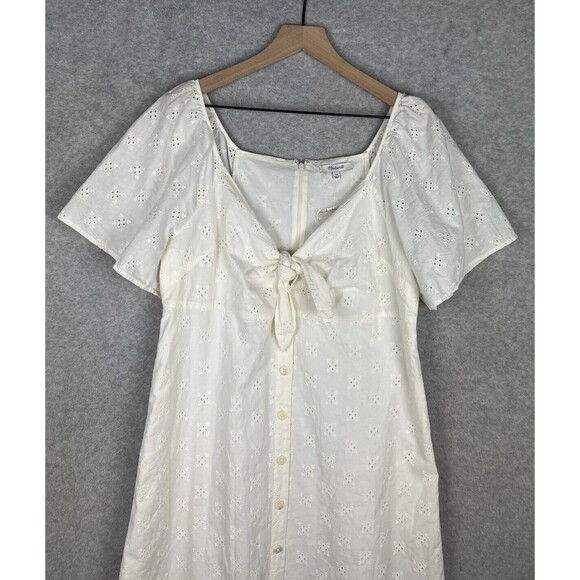 Madewell Cream Eyelet Dress - Picture 2 of 10